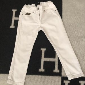 Fendi kids white jeans